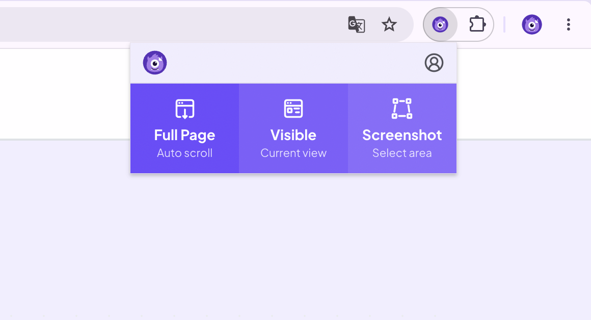 Pilihan Halaman Penuh atau Area